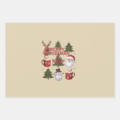 Dit is de kerstboom Santa Latte Xmas Inpakpapier Vel (Voorkant)
