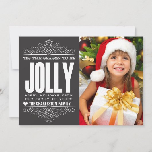 Dit is de kerstfeestdag-kerstfeestdag-fotokaart feestdagenkaart (Voorkant)