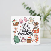 Dit is de kerstfeestkaart van de Seizoensrede Feestdagenkaart (Staand voorkant)