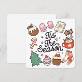 Dit is de kerstfeestkaart van de Seizoensrede Feestdagenkaart (Voorkant / Achterkant)