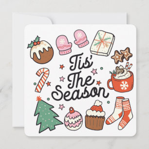 Dit is de kerstfeestkaart van de Seizoensrede Feestdagenkaart