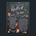 Dit is de kerstfeestkaart voor wijn met de Seizoen Feestdagenkaart<br><div class="desc">Een prachtig typografische ontwerp met grillige, heilige en mistletoe accenten op een achtergrond van een krijtbordstijl en een mulled Wine recept om op te starten! Gemakkelijk om de tekstgebieden op de rug uit te geven om uw kaart te personaliseren! Andere in dit ontwerp te koop aangeboden artikelen, zoals labels, briefkaarten...</div>