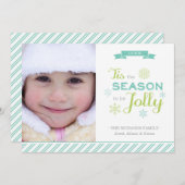 Dit is de kerstfoto van het seizoen Vlat Kaart (Voorkant / Achterkant)