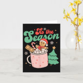 Dit is de kerstkerst van de warme cacaobrid Coo Kaart (Gele Bloem)