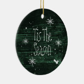 Dit is de kerstkerstsieraad. keramisch ornament (Rechts)