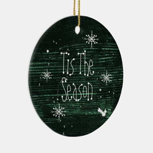 Dit is de kerstkerstsieraad. keramisch ornament (Rechts)