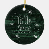 Dit is de kerstkerstsieraad. keramisch ornament (Voorkant)