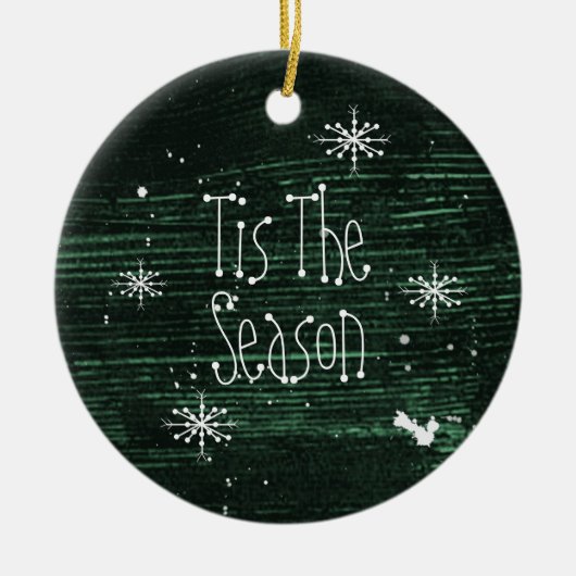 Dit is de kerstkerstsieraad. keramisch ornament (Voorkant)