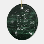 Dit is de kerstkerstsieraad. keramisch ornament (Links)