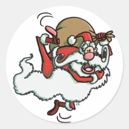 Dit is de Kerstman! sticker! Ronde Sticker