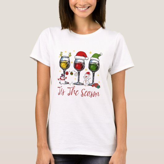 Dit is de kerstwijn voor de seizoensseizoen Drink T-shirt (Voorkant)