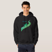 Dit is de manier met een leeuw - groen en blauw hoodie (Voorkant volledig)