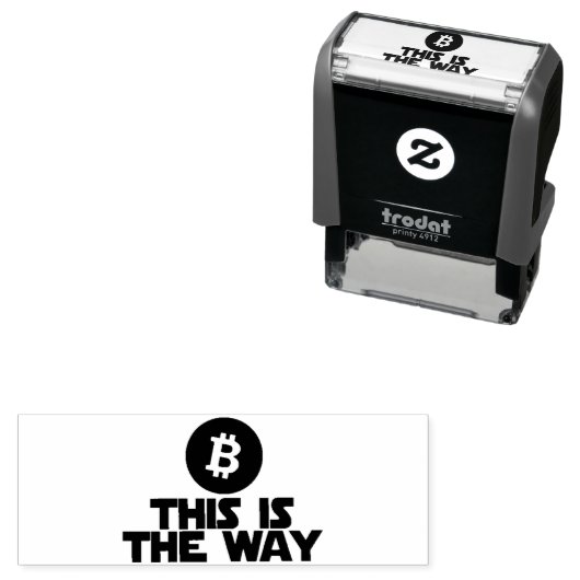 DIT IS DE MANIER WAAROP BITCOIN rubberzegel zelfin Zelfinktende Stempel (In situ)