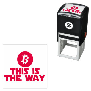 DIT IS DE MANIER WAAROP BITCOIN rubberzegel zelfin Zelfinktende Stempel