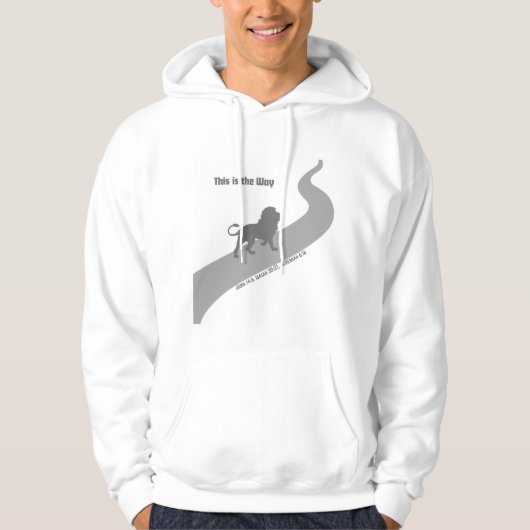 Dit is de manier waarop hoodie silhouet leeuw in g (Voorkant)