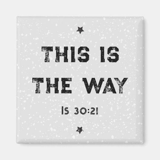 Dit is de manier waarop Isaiah 30:21 Magnet (Voorkant)