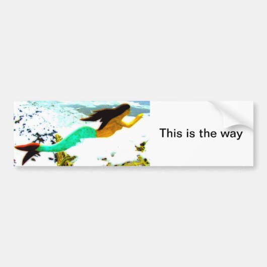 dit is de manier waarop mermaid sticker (Voorkant)
