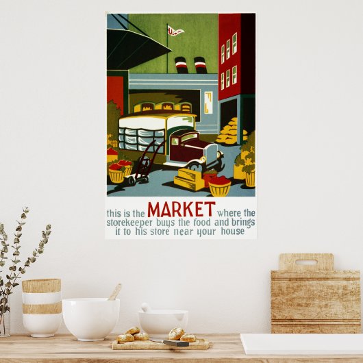 Dit is de markt poster (Keuken)