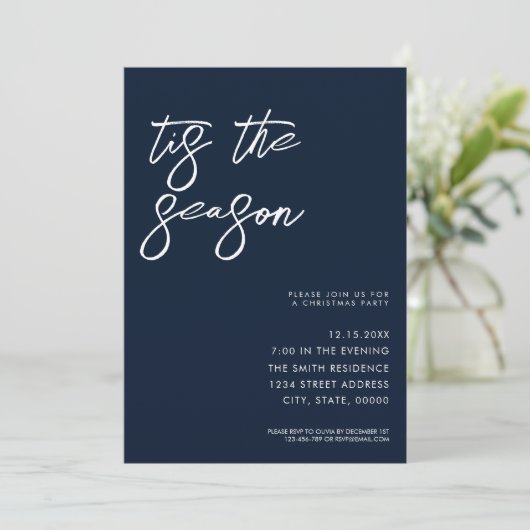 Dit is de minimalistische moderne kerstfeestdag kaart (Staand voorkant)