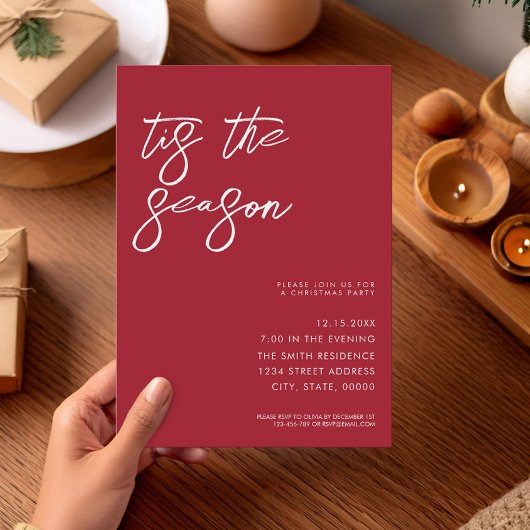 Dit is de minimalistische moderne kerstfeestdag kaart