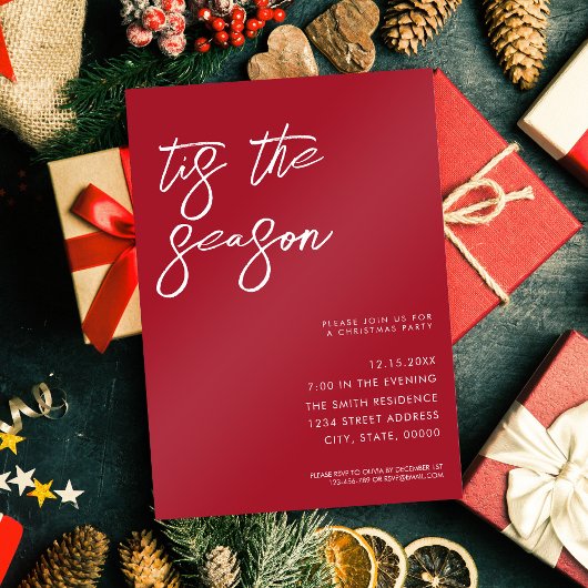 Dit is de minimalistische moderne kerstfeestdag kaart