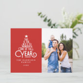 Dit is de mooiste tijd van de jaarfoto feestdagenkaart (Staand voorkant)