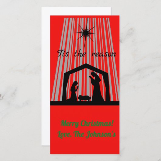 Dit is de reden feestdagenkaart (Voorkant / Achterkant)