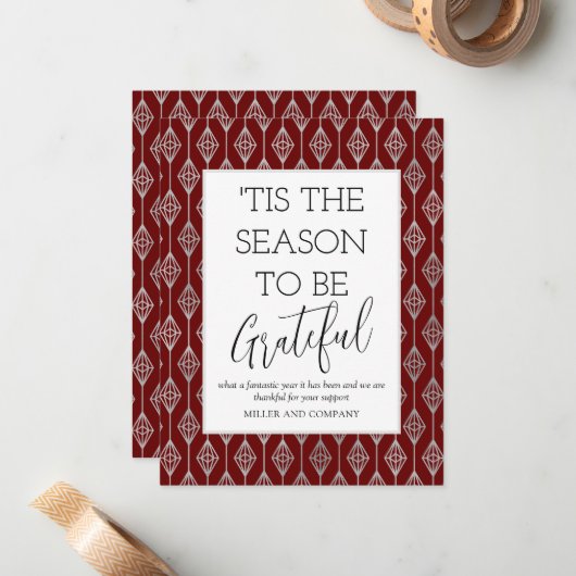 'Dit is de reden om een goede feestdag te zijn Notitiekaartje (Voorkant / Achterkant in situ)