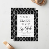 'Dit is de reden om een goede feestdag te zijn Notitiekaartje (Voorkant / Achterkant in situ)