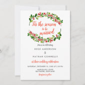 Dit is de reden om te trouwen | Kerstbruiloft Kaart (Voorkant)