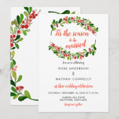 Dit is de reden om te trouwen | Kerstbruiloft Kaart (Voorkant / Achterkant)