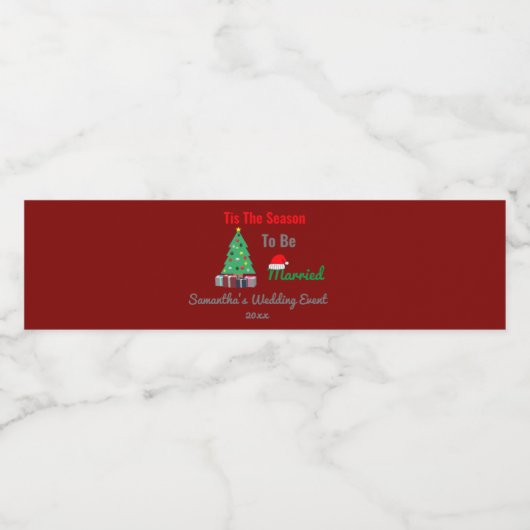 Dit is de reden om te trouwen waterfles etiket (Enkel label)