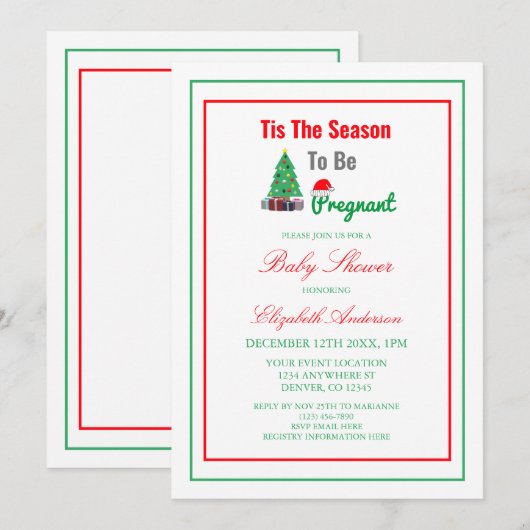 Dit is de reden om zwanger Baby shower te zijn Kaart (Voorkant / Achterkant)