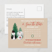 Dit is de reden voor het huwelijk. aankondigingskaart (Voorkant / Achterkant)