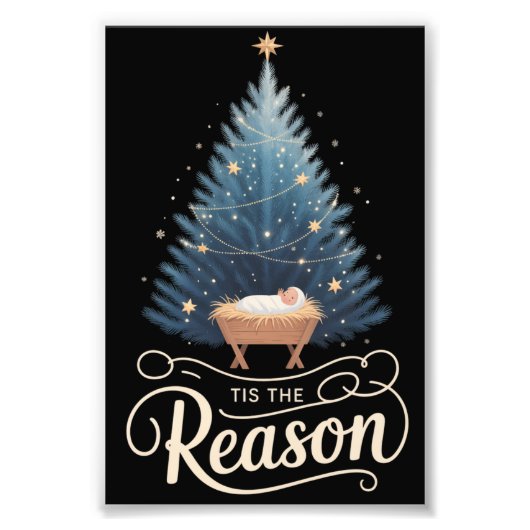 Dit is de reden waarom de Christelijke kerstbijbel Foto Afdruk (Voorkant)