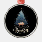 Dit is de reden waarom de Christelijke kerstbijbel Metalen Ornament (Voorkant)