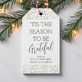 'Dit is de reden waarom we dankbaar zijn voor zake Cadeaulabel