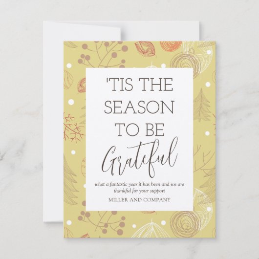 'Dit is de reden waarom we dankbaar zijn voor zake Notitiekaartje (Voorkant)