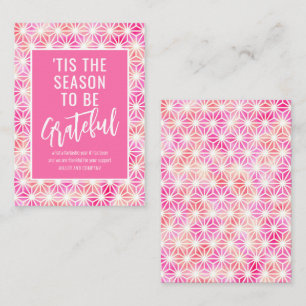 'Dit is de reden waarom we dankbaar zijn voor zake Notitiekaartje