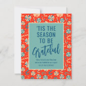 'Dit is de reden waarom we dankbaar zijn voor zake Notitiekaartje (Voorkant)