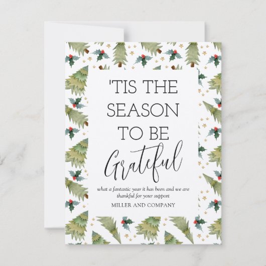 'Dit is de reden waarom we dankbaar zijn voor zake Notitiekaartje (Voorkant)