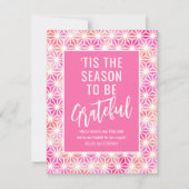 'Dit is de reden waarom we dankbaar zijn voor zake Notitiekaartje (Voorkant)