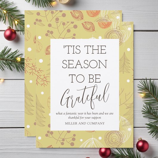 'Dit is de reden waarom we dankbaar zijn voor zake Notitiekaartje