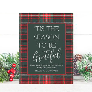 'Dit is de reden waarom we dankbaar zijn voor zake Notitiekaartje