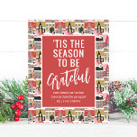 'Dit is de reden waarom we dankbaar zijn voor zake Notitiekaartje<br><div class="desc">'Dit seizoen is het symbool voor de aantrekkelijke 'Corporate Winter Village House Realtor Kerstkaarten',  een kerstwinterstadspatroon met de tekst 'Het seizoen is heerlijk' in de moderne,  witte kalligrafische script-typografie. Aangepast met uw aangepast bericht en bedrijfsnaam. Ontworpen door ©Evco Studio www.zazzle.com/store/evcostudio</div>