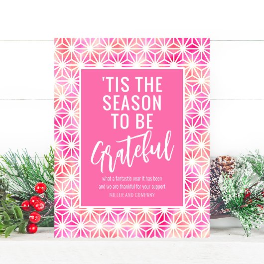 'Dit is de reden waarom we dankbaar zijn voor zake Notitiekaartje