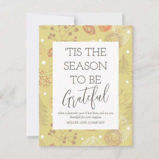 'Dit is de reden waarom we dankbaar zijn voor zake Notitiekaartje (Voorkant)