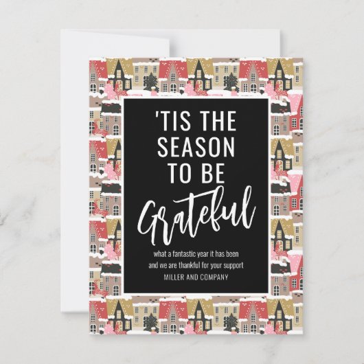 'Dit is de reden waarom we dankbaar zijn voor zake Notitiekaartje (Voorkant)