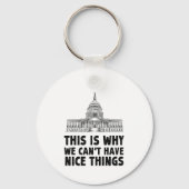 Dit is de reden waarom we geen leuke dingen cadeau sleutelhanger (Voorkant)