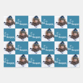 Dit is de reeks verdiepingsvierkante foto's van 3 inpakpapier vel (Voorkant 2)